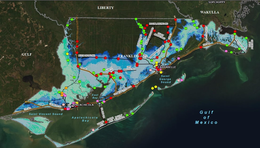 Franklin County transportation planning ARPC Assessment map